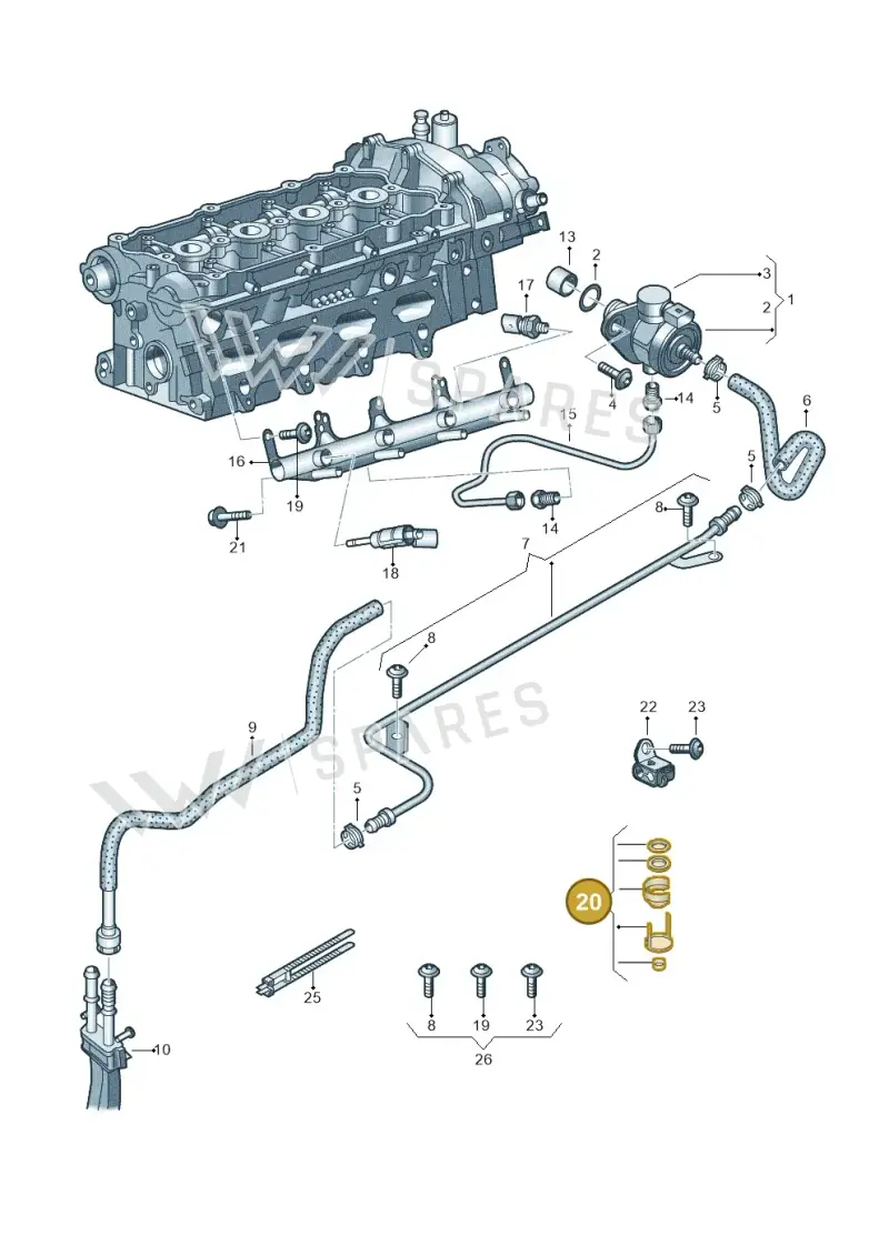06H998907 — SEAT ALTEA                  07> (2006-) diagram 412133320, position 20