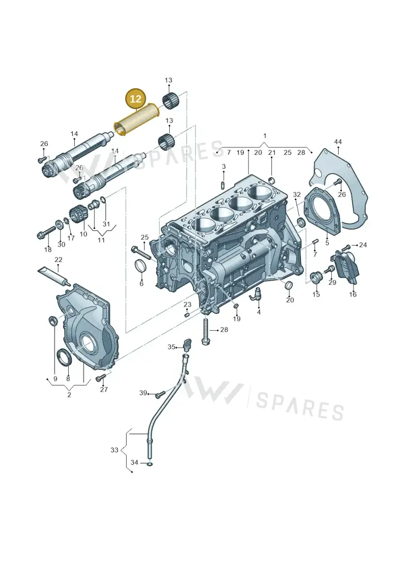 06K103199L — SEAT Formentor TSI CUPRA (2020-) diagram 746103100, position 12