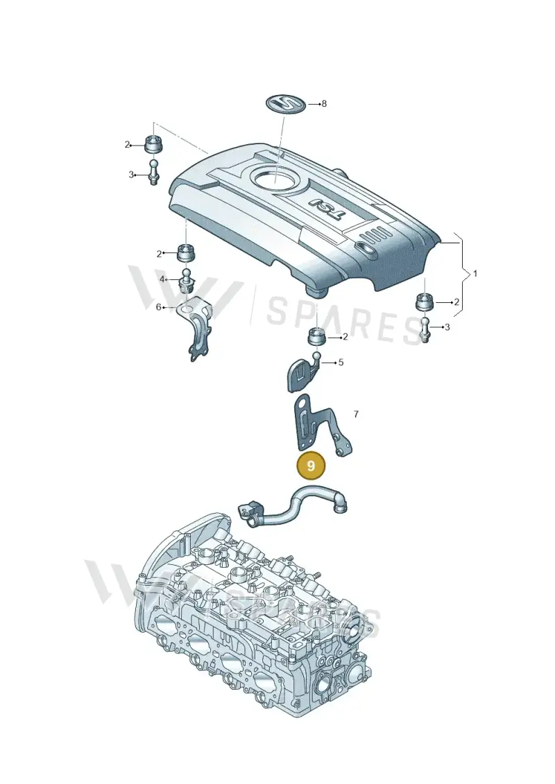 06K103213A — SEAT Ateca Style (2016-) diagram 754103800, position 9