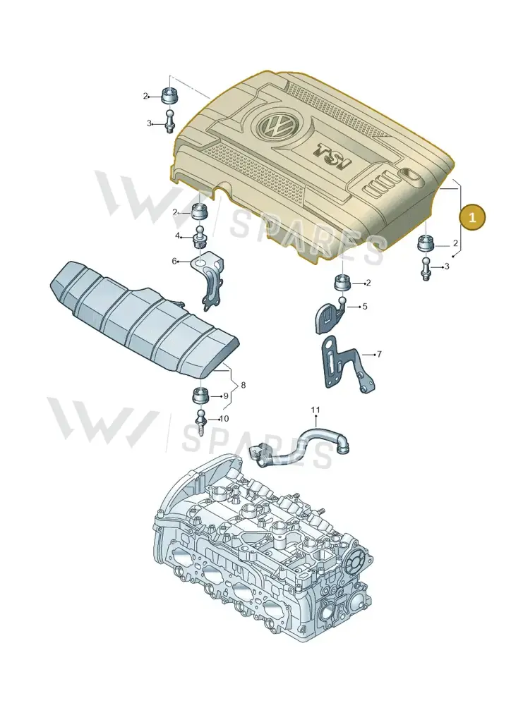 06K103925M — SEAT Alhambra Stylance (2015-2022) diagram 746103750, position 1