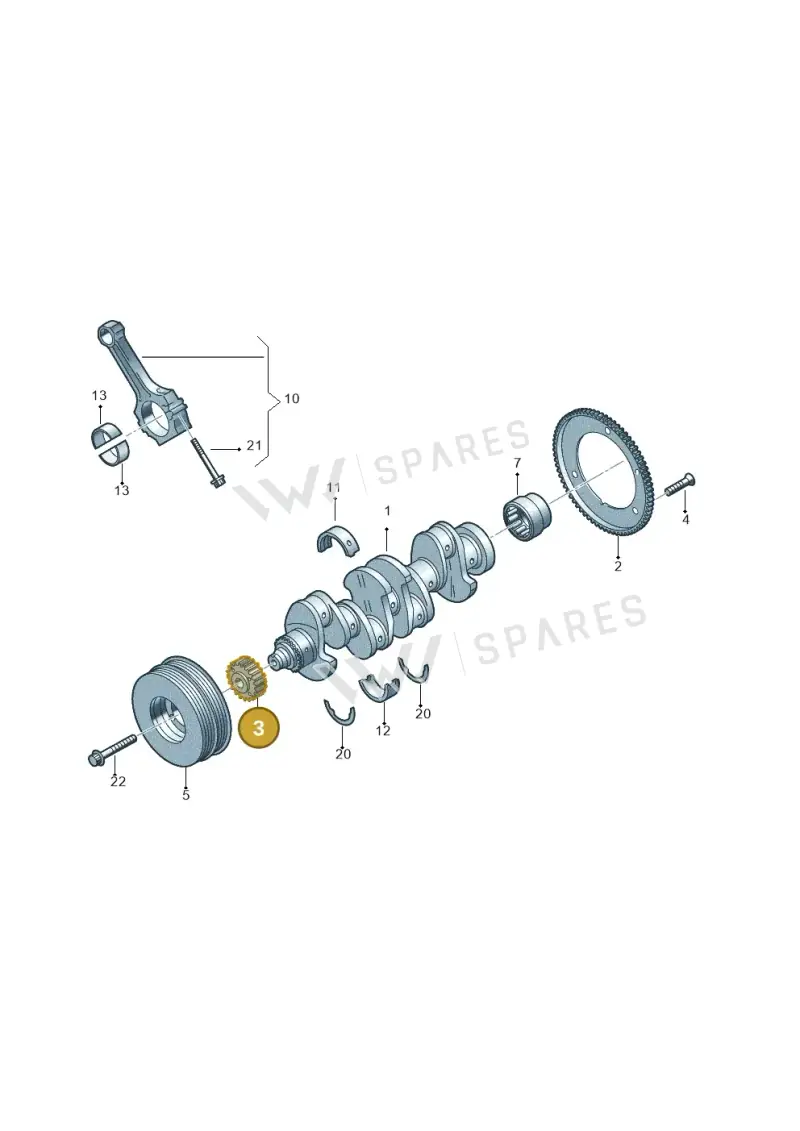 06K105209C — SEAT Formentor TSI CUPRA (2020-) diagram 5h0105030, position 3