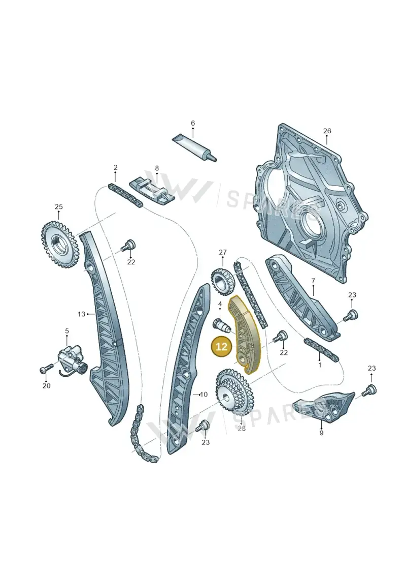 06K109509B — SEAT Formentor TSI CUPRA (2020-) diagram 746109600, position 12
