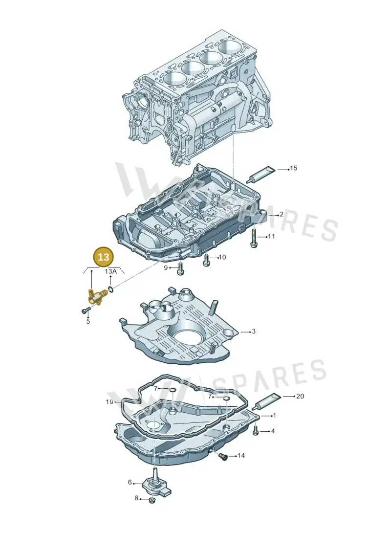 06K115243L — SEAT Formentor TSI CUPRA (2020-) diagram 746103110, position 13