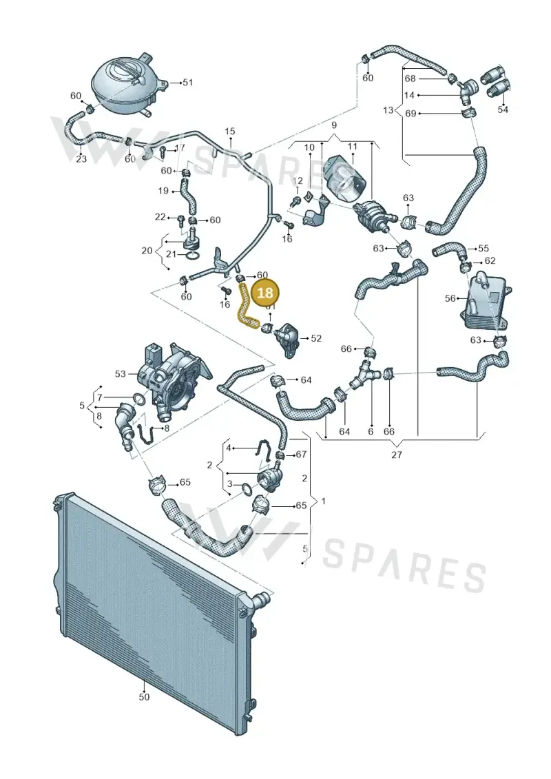 06K121049A — SEAT Formentor TSI CUPRA (2020-) diagram 850121056, position 18