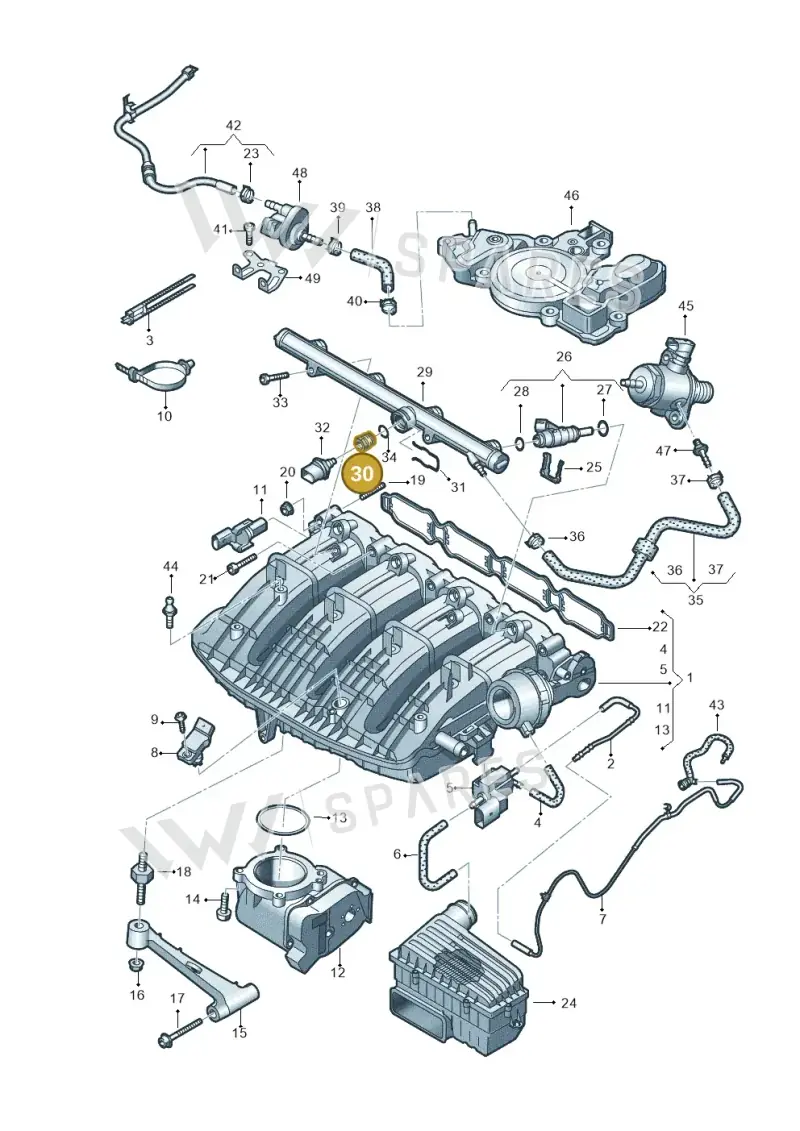 06K127813 — SEAT Alhambra Stylance (2015-2022) diagram 773133300, position 30