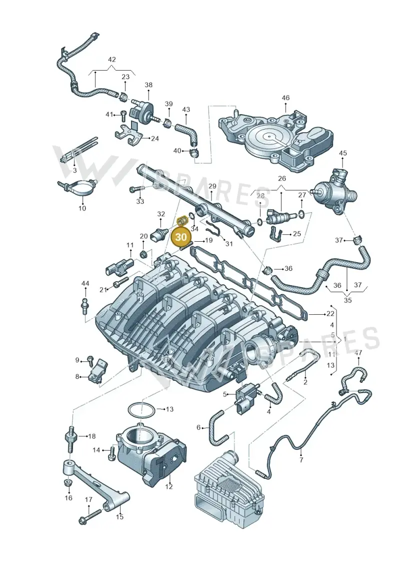 06K127813 — SEAT Ateca Style (2016-) diagram 884133100, position 30