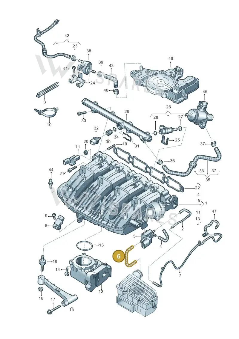 06K133583L — SEAT Tarraco FR (2018-2024) diagram 884133100, position 6