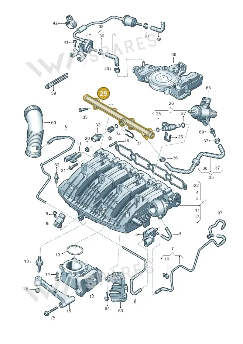 06K133681A — SEAT Leon ST Stylance (2016-2020) diagram 724133040, position 29