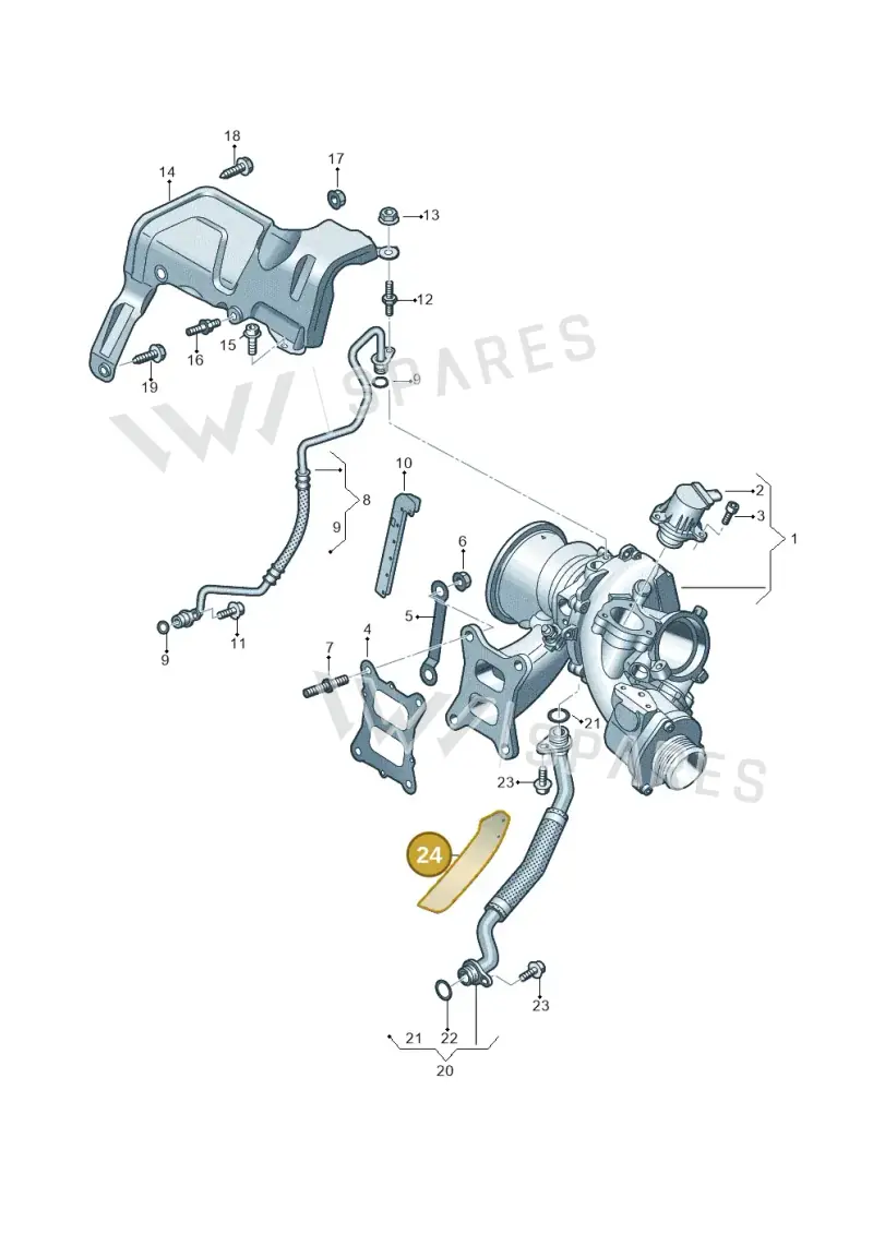 06K133833CA — SEAT Leon style (2019-) diagram 884145250, position 24