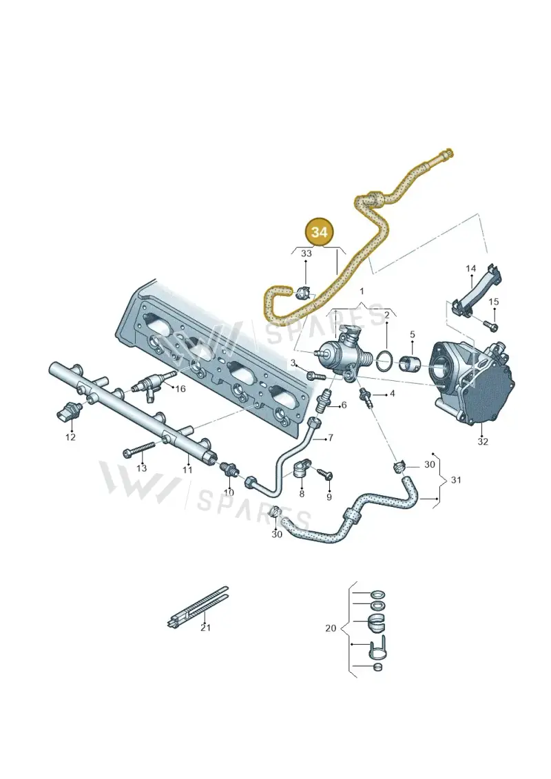 06K133986AF — SEAT Leon ST Stylance (2016-2020) diagram 724133060, position 34