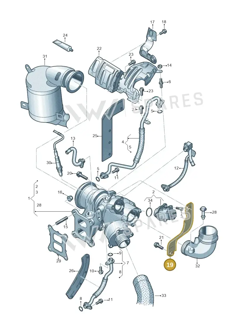 06K145536L — SEAT Ibiza Stylance (2015-) diagram 746145500, position 19
