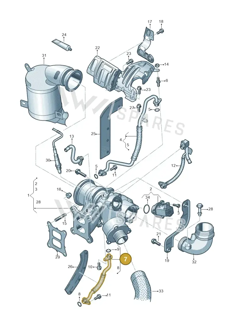 06K145735T — SEAT Formentor TSI CUPRA (2020-) diagram 746145500, position 7