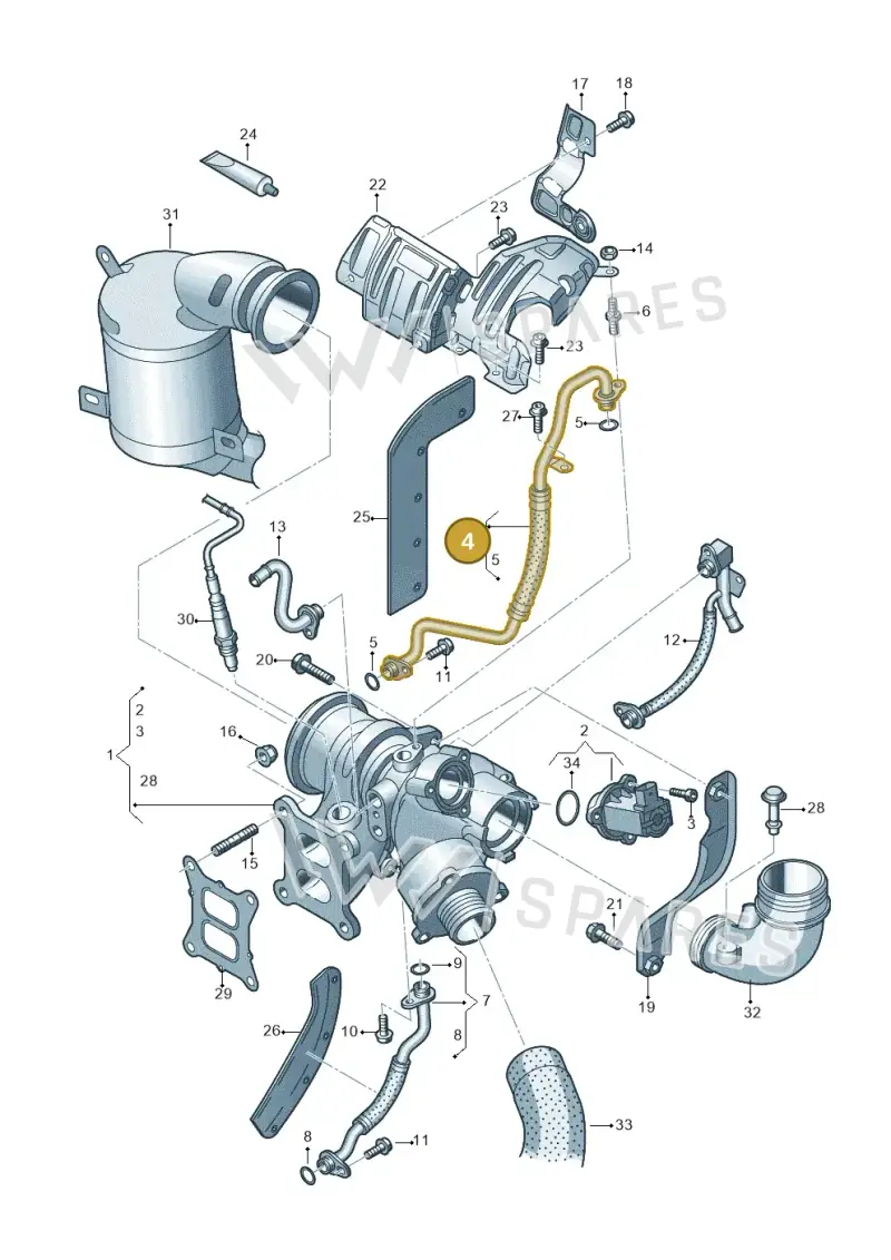 06K145778AS — SEAT Formentor TSI CUPRA (2020-) diagram 746145500, position 4