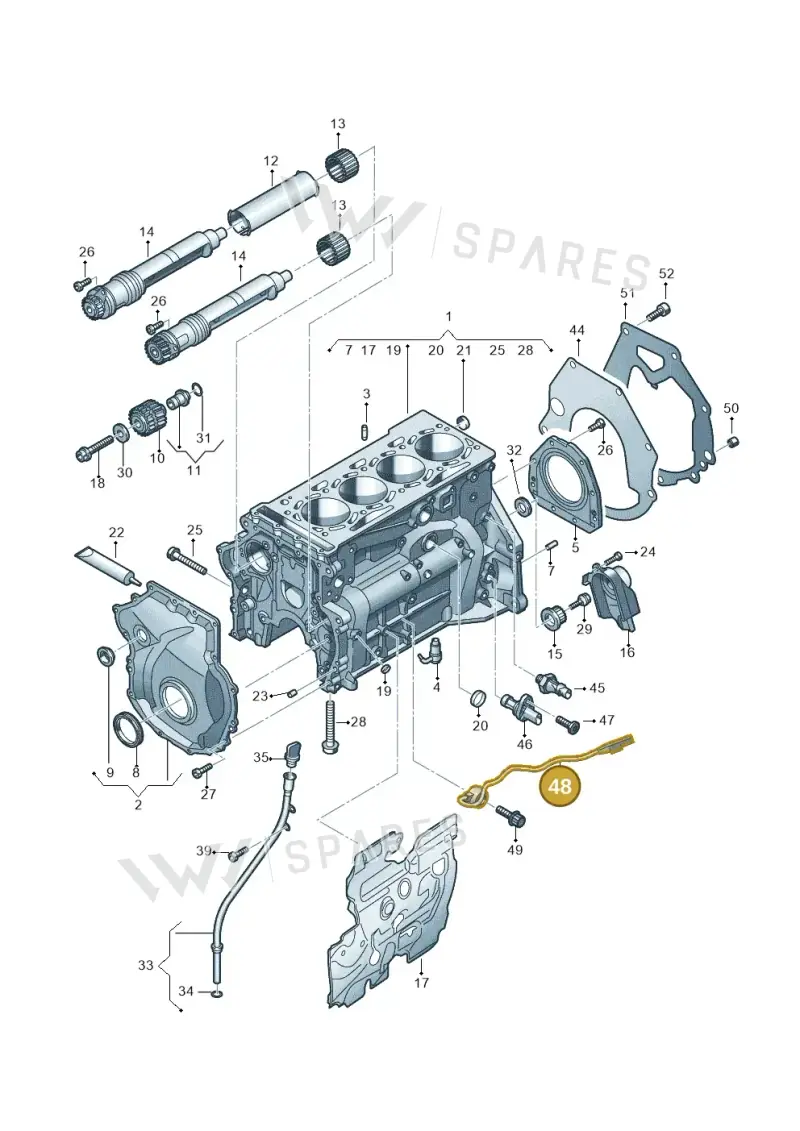 06K905377E — SEAT Formentor TSI CUPRA (2020-) diagram 596103018, position 48