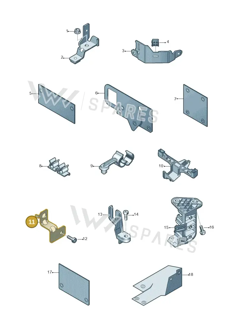 06K971858 — SEAT Leon ST Stylance (2016-2020) diagram 745971000, position 11
