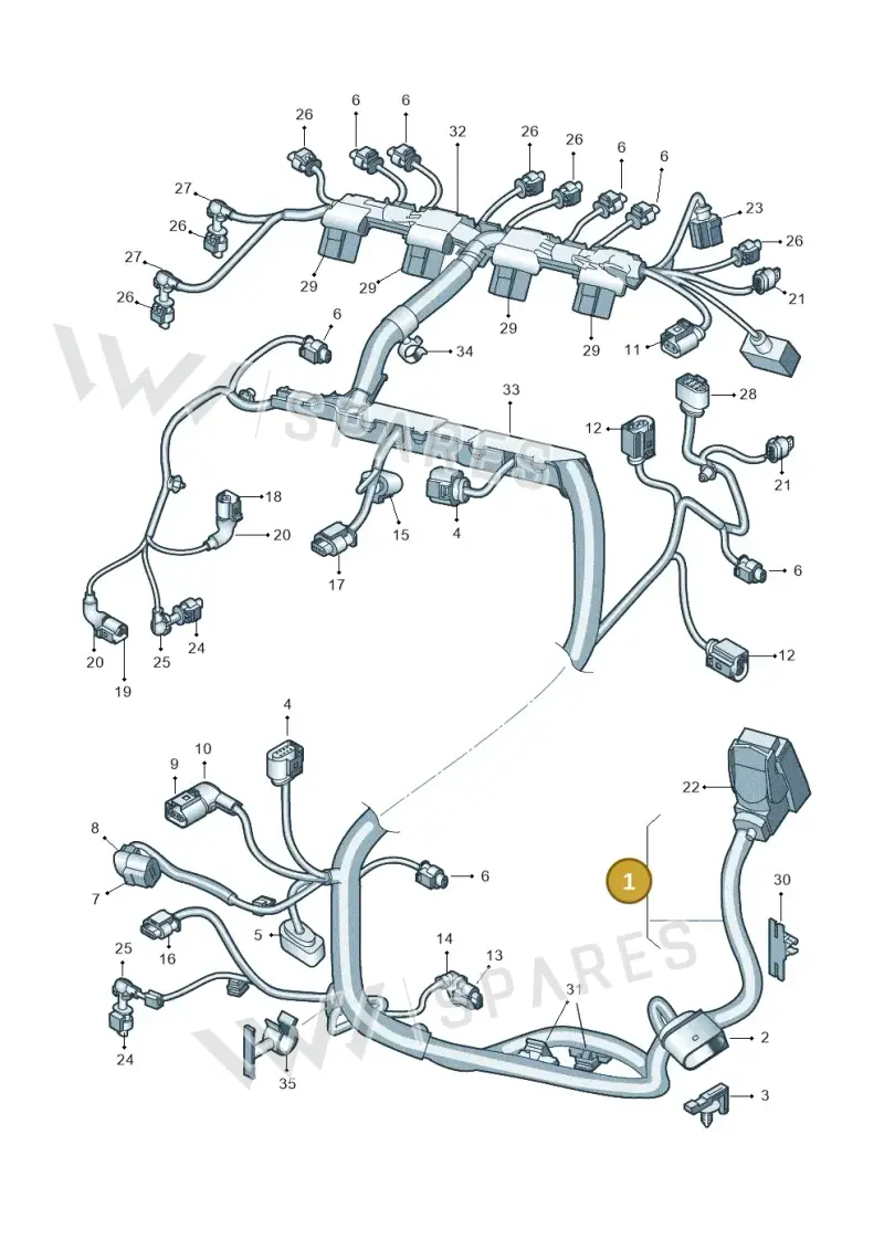 06K972627BP — SEAT Leon ST Stylance (2012-2016) diagram 745971500, position 1