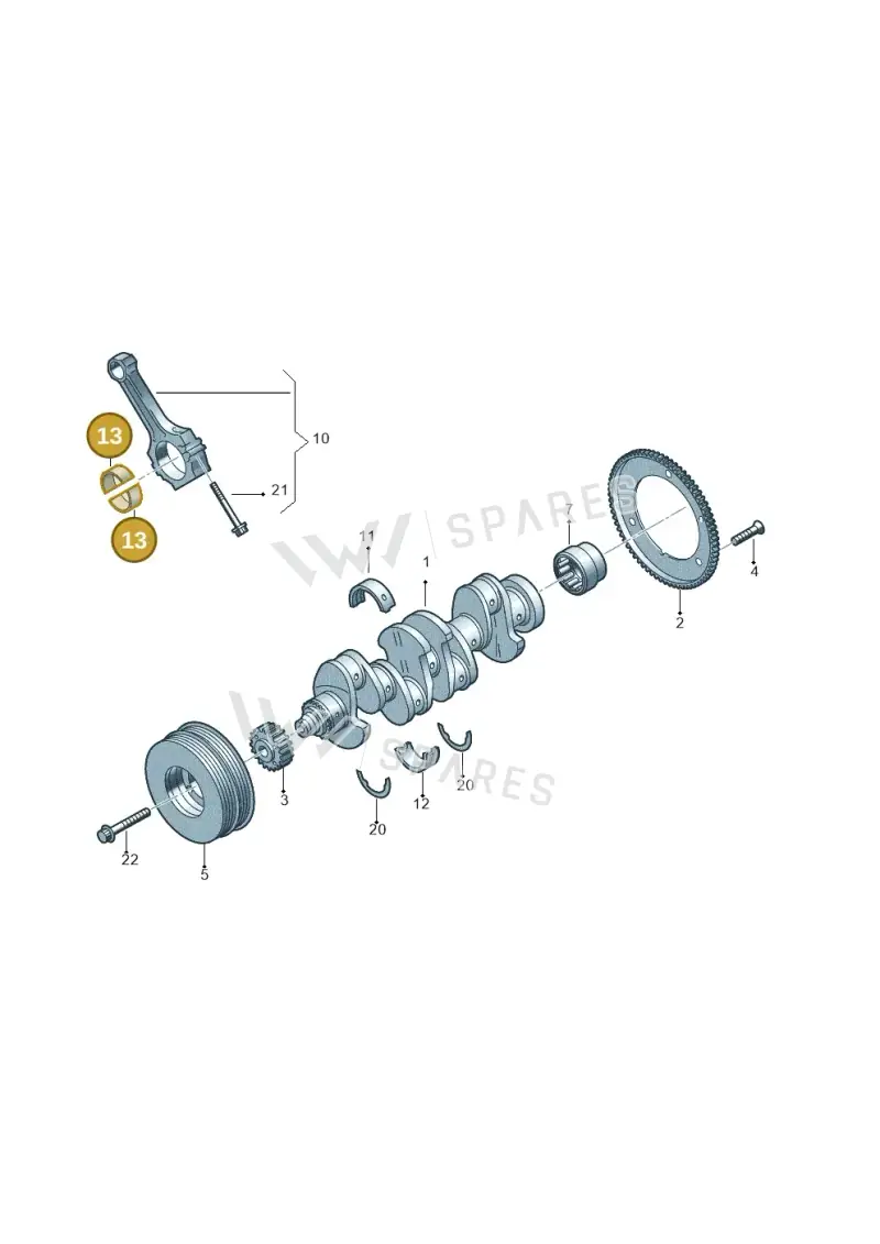 06L105701DGLB — SEAT Tarraco FR (2018-2024) diagram 5h0105030, position 13