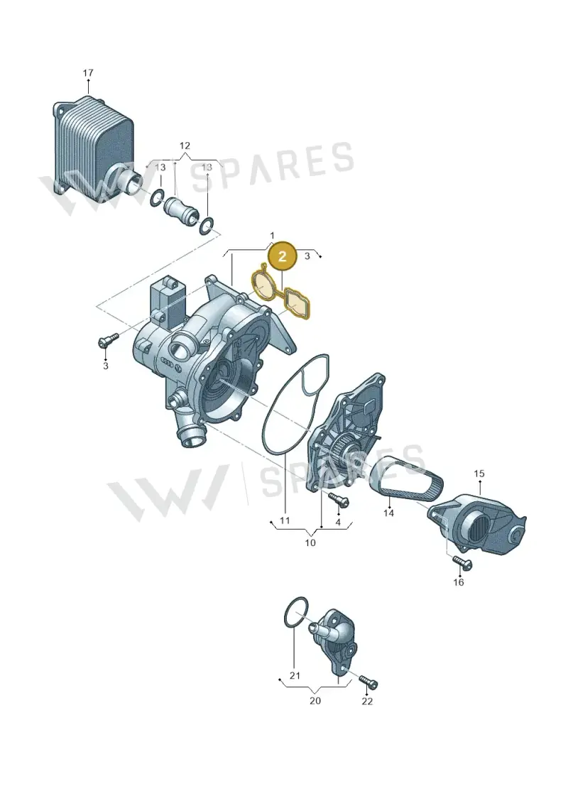 06L121139A — SEAT Formentor TSI CUPRA (2020-) diagram 798121050, position 2