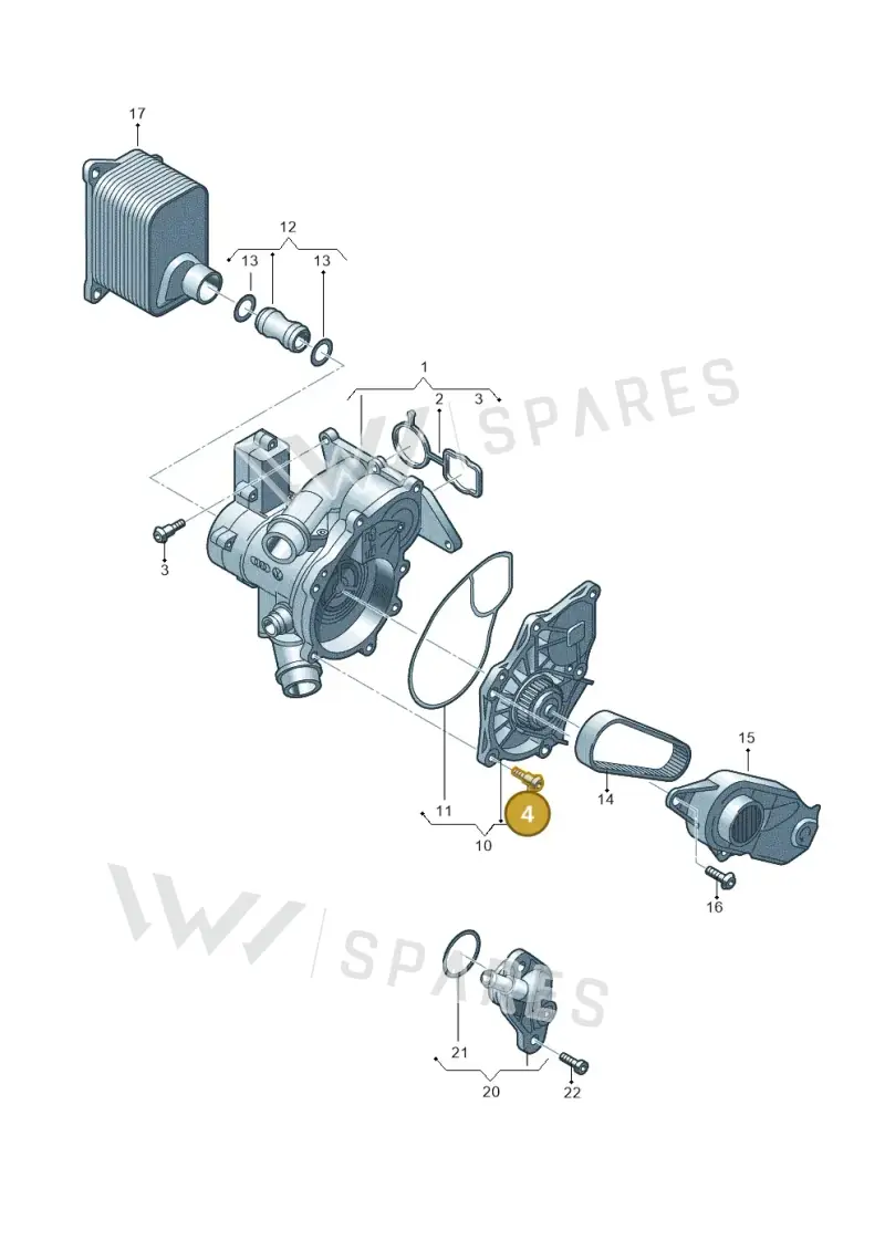 06L121441B — SEAT Formentor TSI CUPRA (2020-) diagram 798121050, position 4