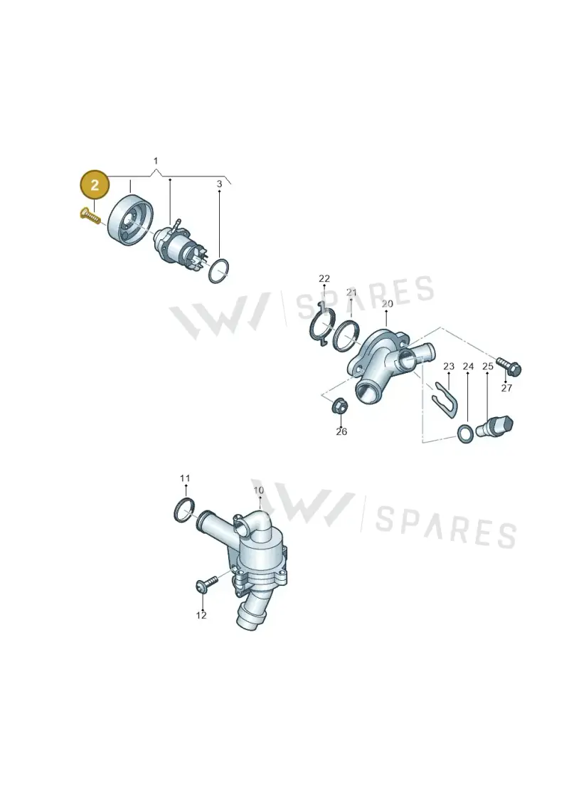 06L121441C — SEAT Formentor TSI CUPRA (2020-) diagram 898121100, position 2