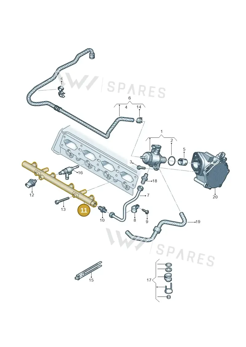 06L133317N — SEAT Formentor TSI CUPRA (2020-) diagram 884133600, position 11
