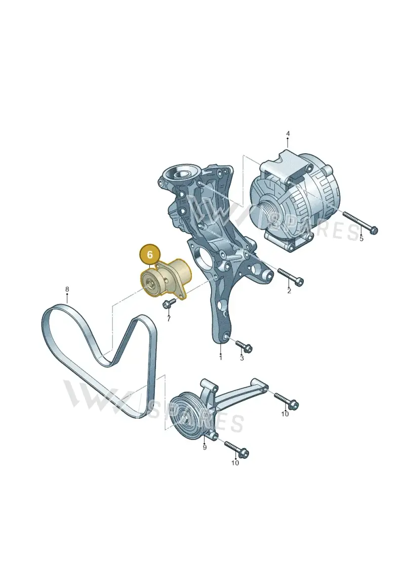 06L903133F — SEAT Ateca Style (2016-) diagram 745903350, position 6