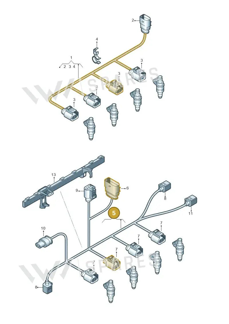 06L971627AA — SEAT Ateca Style (2016-) diagram 745971290, position 5
