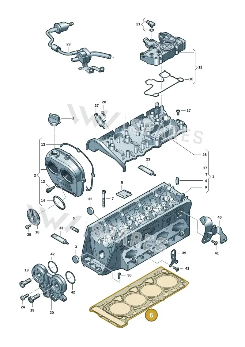 06N103383A — SEAT Formentor TSI CUPRA (2020-) diagram 5h0103049, position 6