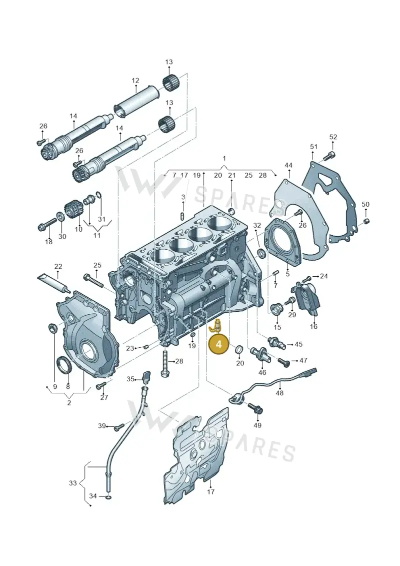 06Q103154A — SEAT Formentor TSI CUPRA (2020-) diagram 596103018, position 4
