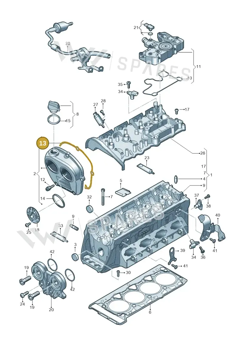 06Q103483A — SEAT Formentor TSI CUPRA (2020-) diagram 849103031, position 13
