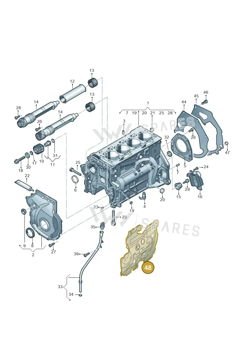 06Q103967D — SEAT 578 platform diagram 5h0103012, position 48