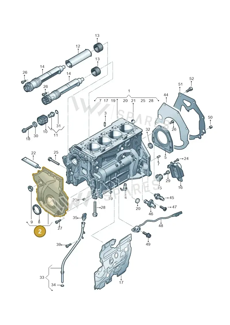 06Q109210 — SEAT Formentor TSI CUPRA (2020-) diagram 596103018, position 2