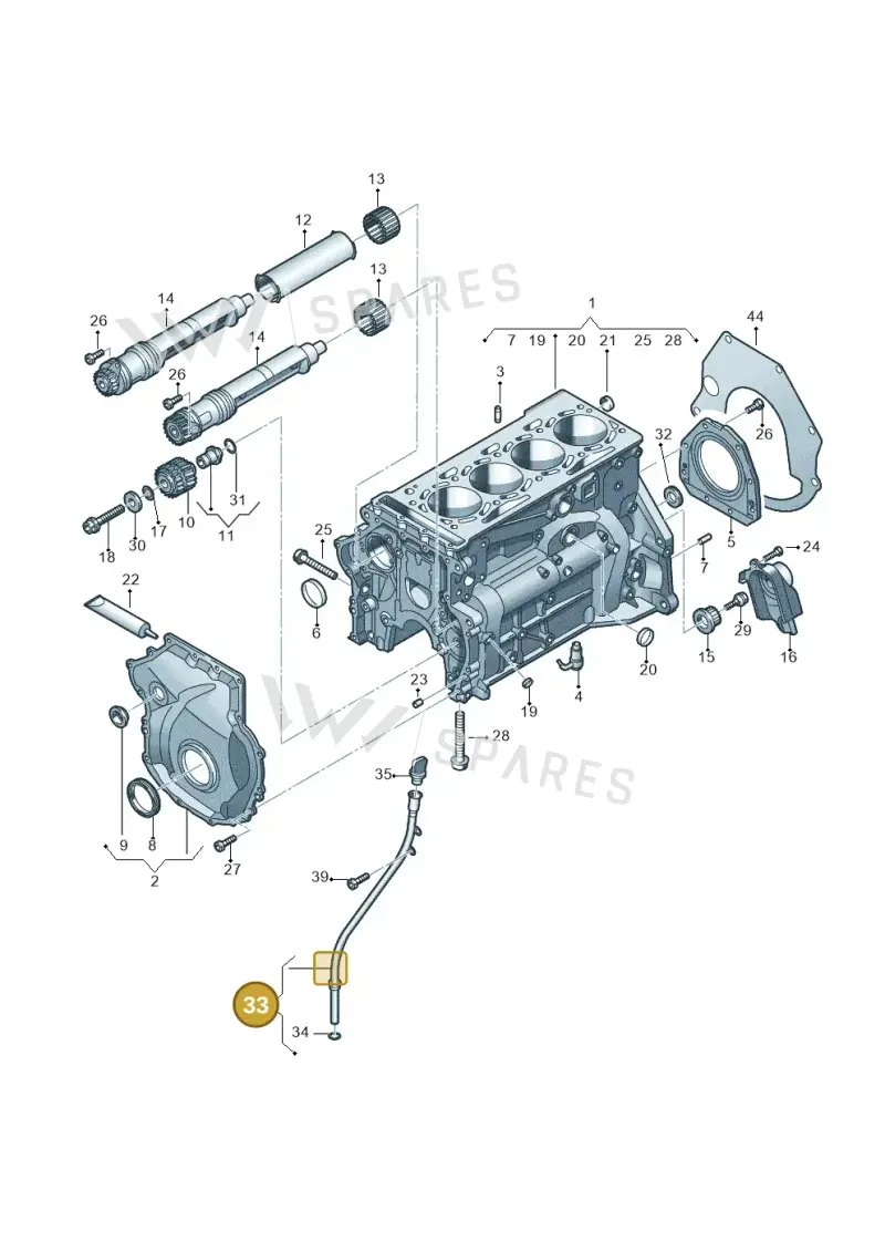 06Q115610B — SEAT Formentor TSI CUPRA (2020-) diagram 746103100, position 33