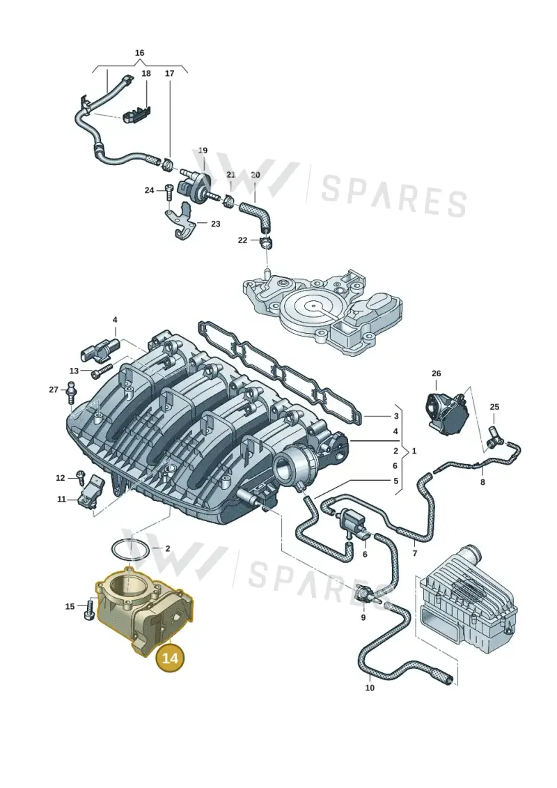 06Q133062A — SEAT Formentor TSI CUPRA (2020-) diagram 596133582, position 14