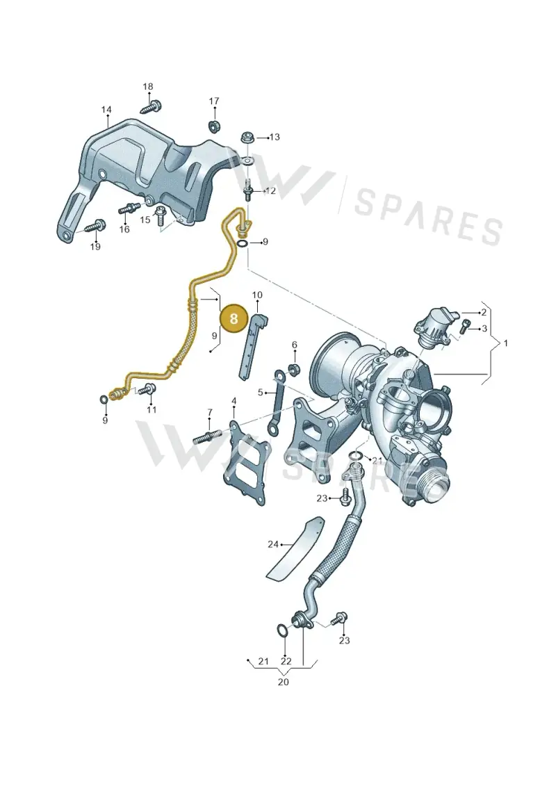 06Q145778B — SEAT Leon style (2019-) diagram 884145250, position 8