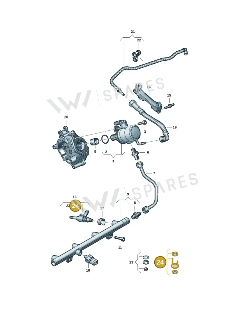 06Q906907A — SEAT Formentor TSI CUPRA (2020-) diagram 596133584, position 24