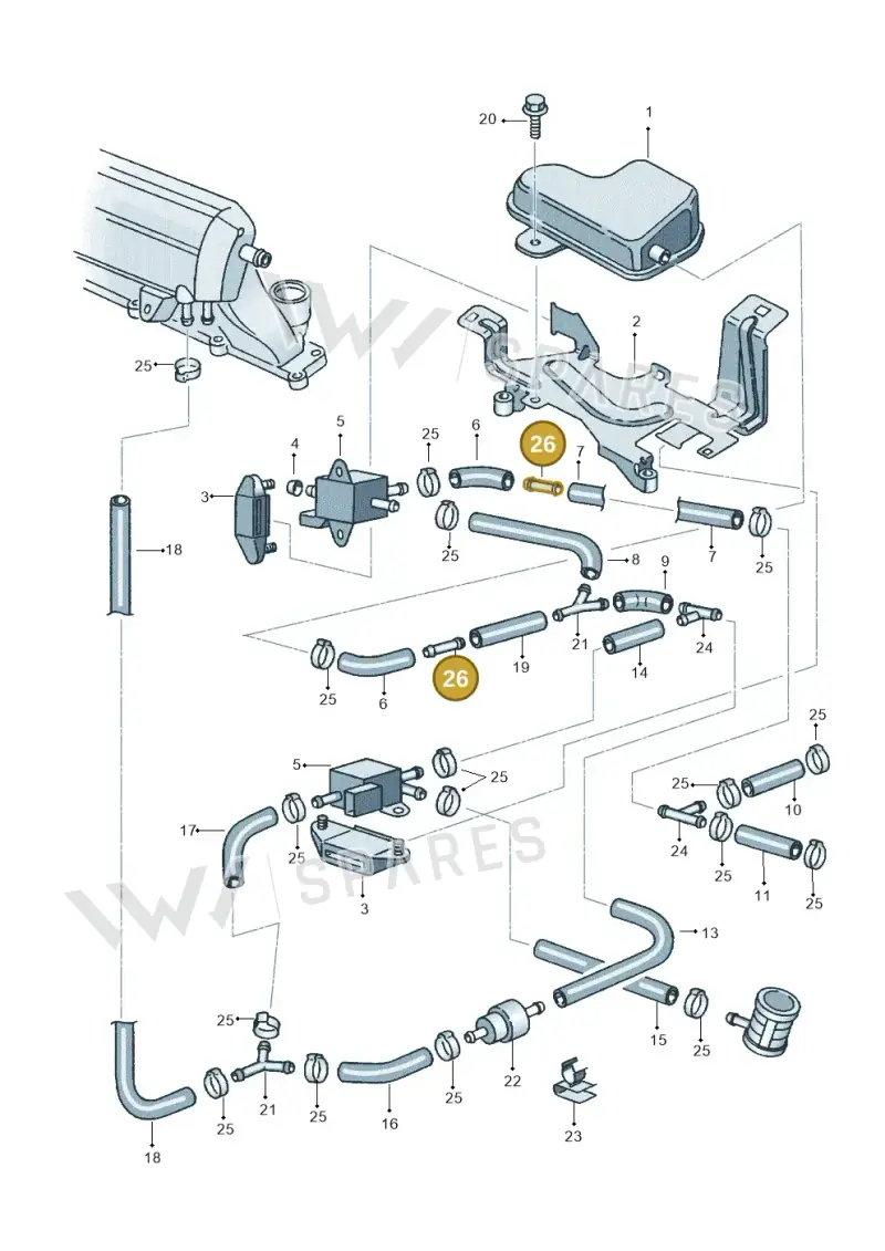 073133382 — SEAT IBIZA (2001-2005) diagram 238133310, position 26