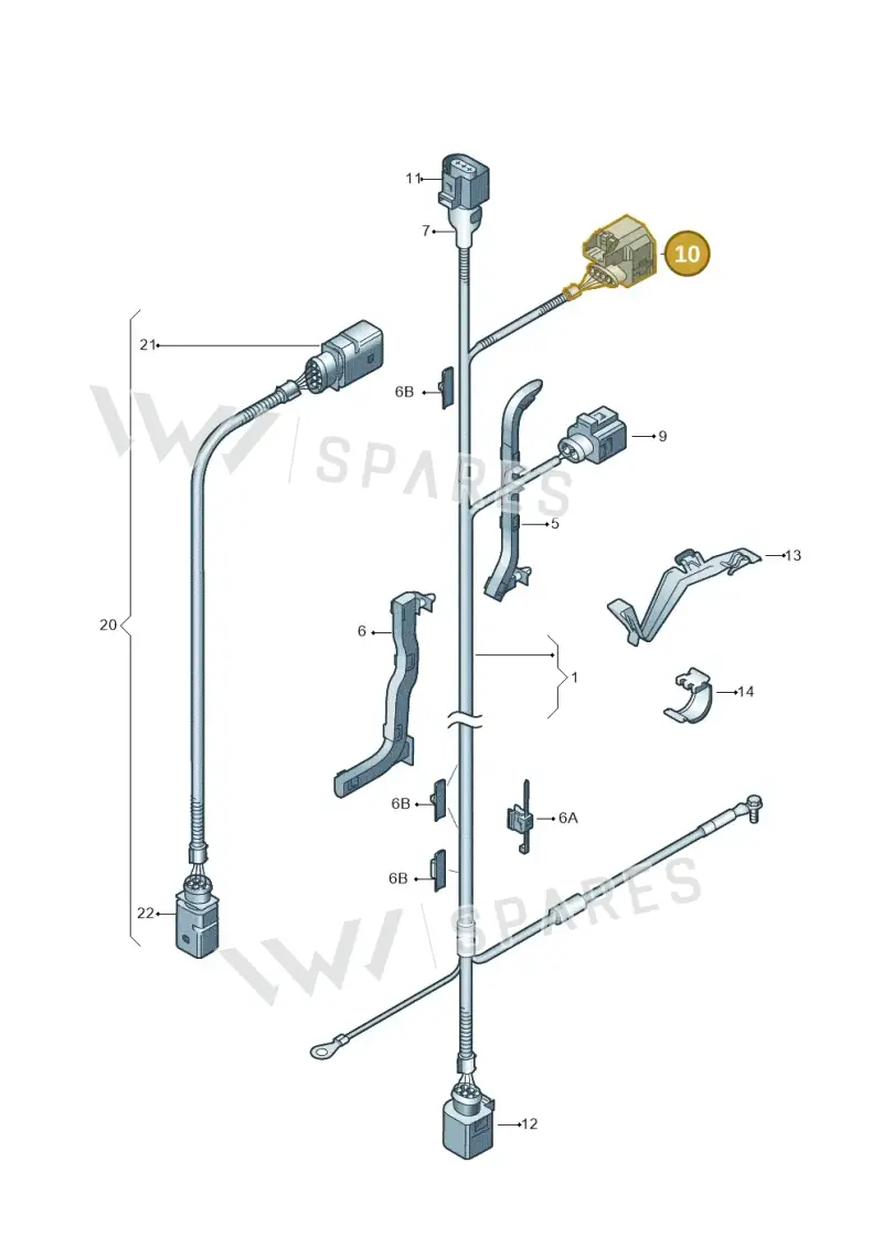07D973703 — SEAT Leon Stylance (2010-2012) diagram 409971700, position 10