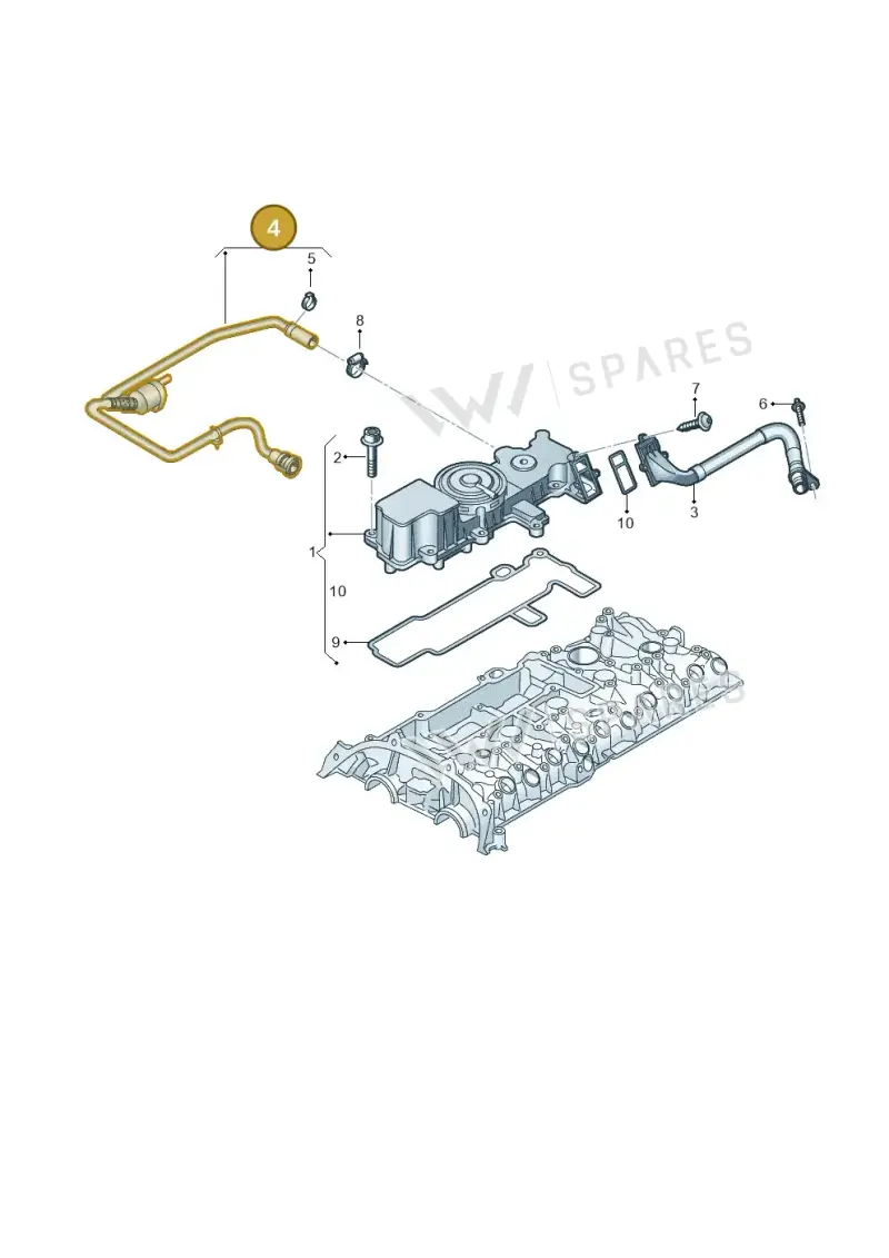 07K103207B — SEAT Formentor TSI CUPRA (2020-) diagram 898103350, position 4