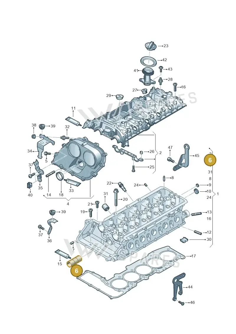 07K103499A — SEAT Formentor TSI CUPRA (2020-) diagram 596103040, position 6