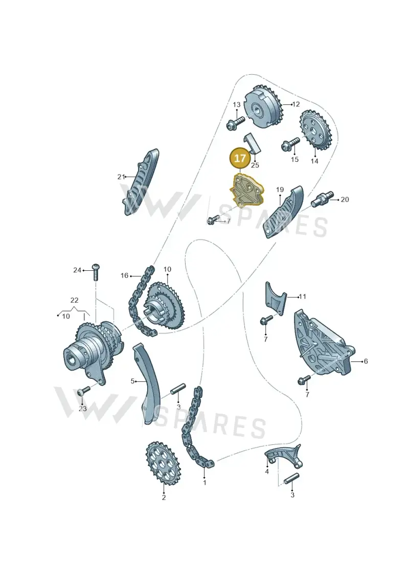 07K109217K — SEAT Formentor TSI CUPRA (2020-) diagram 898109300, position 17