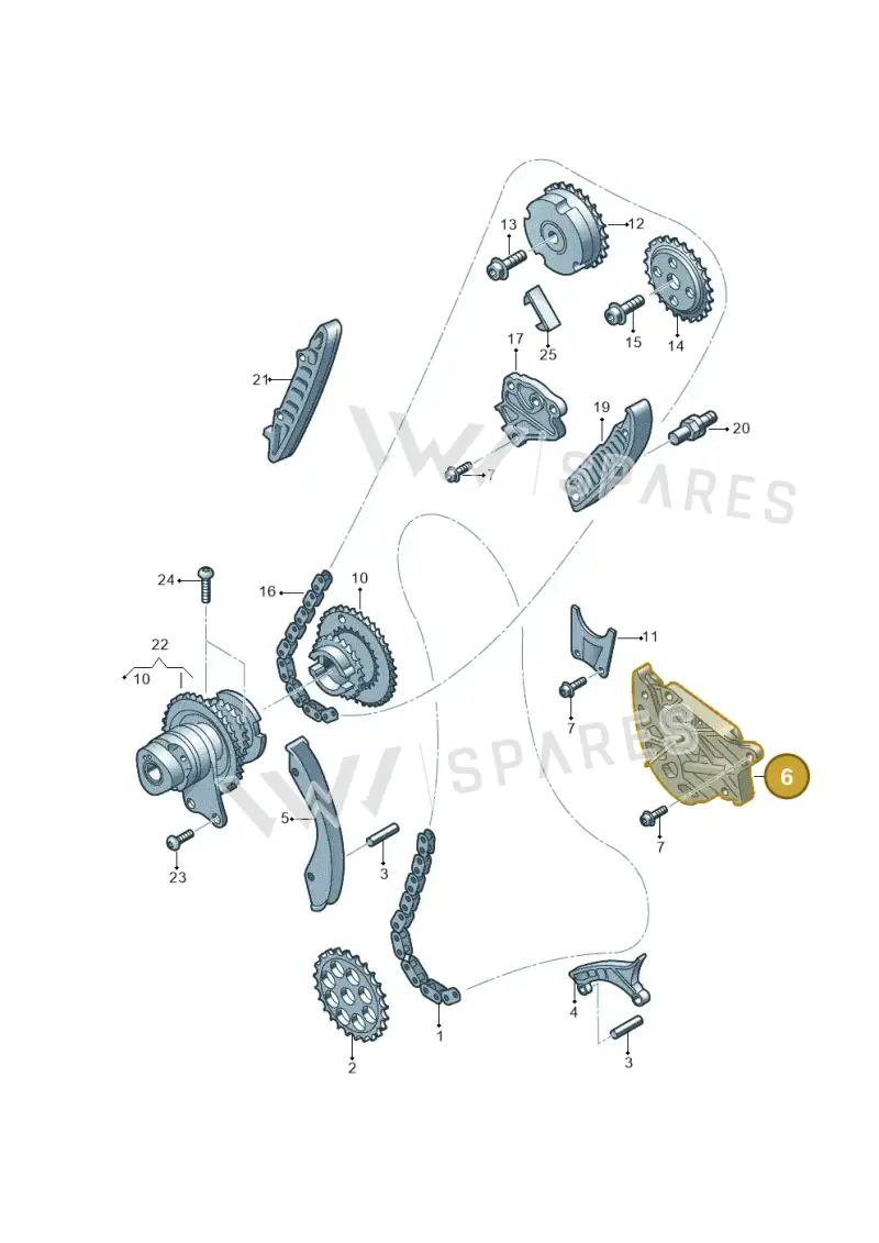 07K109467K — SEAT Formentor TSI CUPRA (2020-) diagram 898109300, position 6