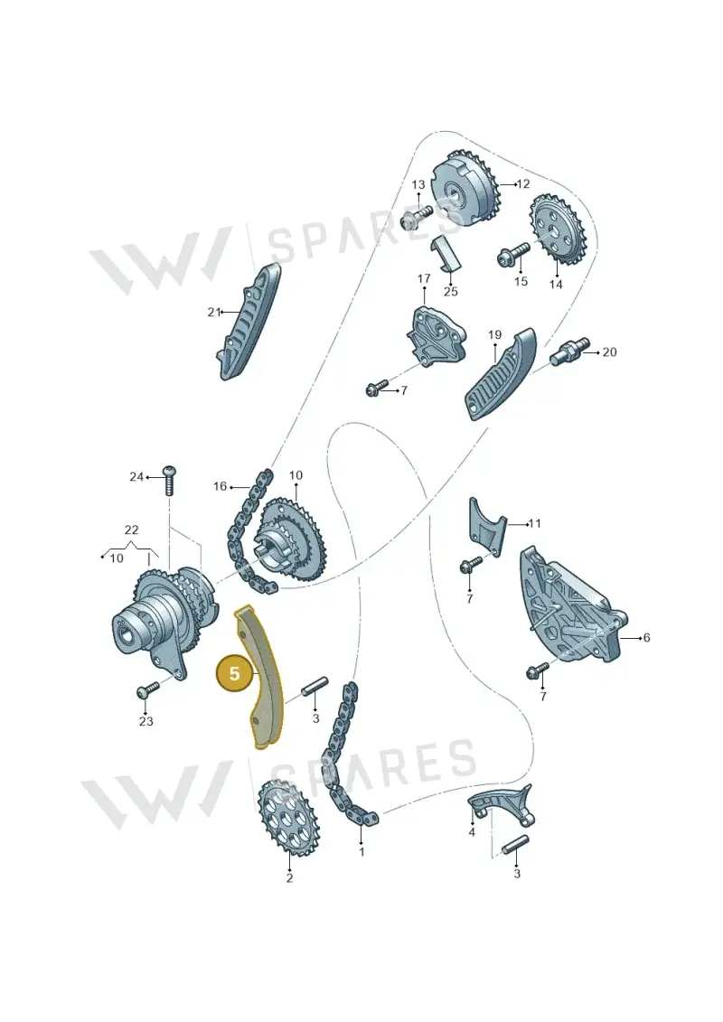 07K109513E — SEAT Formentor TSI CUPRA (2020-) diagram 898109300, position 5