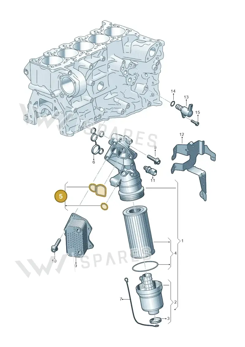 07K117070A — SEAT Formentor TSI CUPRA (2020-) diagram 898115200, position 5