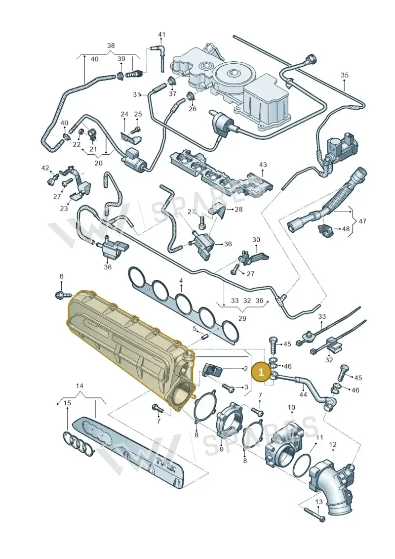 07K133201BD — SEAT Formentor TSI CUPRA (2020-) diagram 596133632, position 1