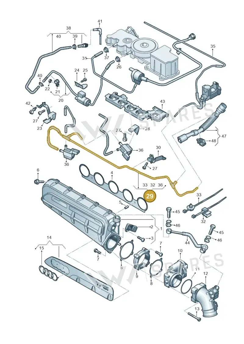 07K133773K — SEAT Formentor TSI CUPRA (2020-) diagram 596133632, position 29