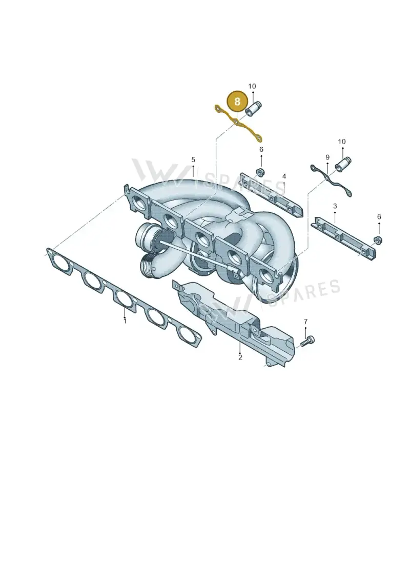 07K253225 — SEAT Formentor TSI CUPRA (2020-) diagram 676253100, position 8