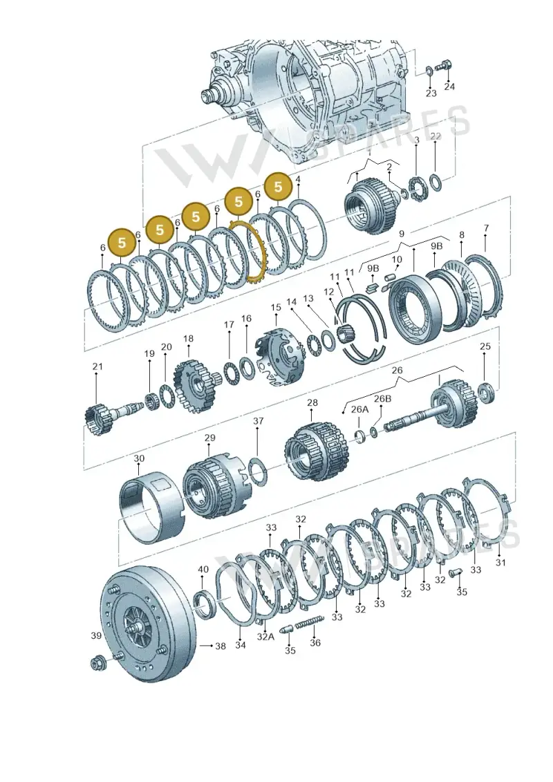 095323227A — SEAT ALHAMBRA/4MOTION (2005-) diagram 245323570, position 5