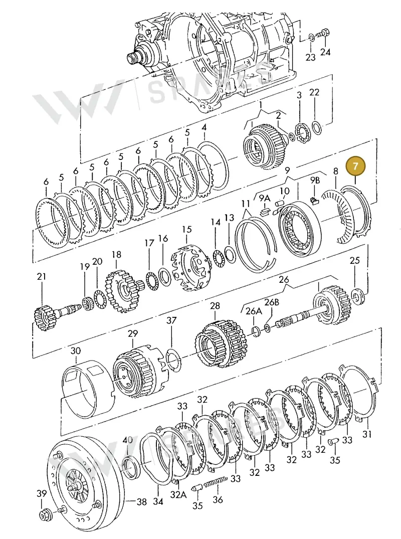 095323297D — SEAT ALHAMBRA (1996-2000) diagram 162323500, position 7