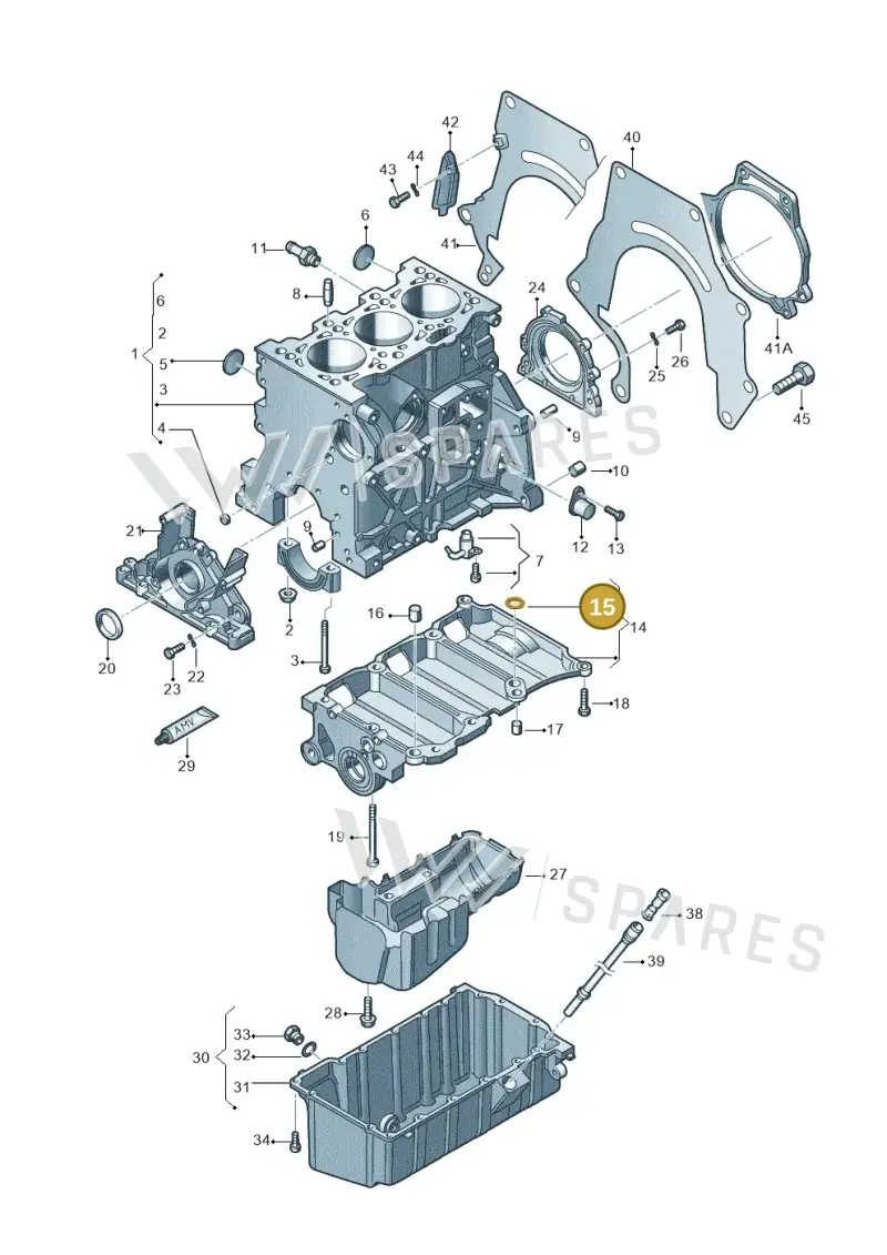 095323969 — SEAT Ibiza Reference (2008-2011) diagram 231103150, position 15